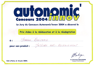 Association Christian Boisard Bégaiement, prix Autonomic 2004